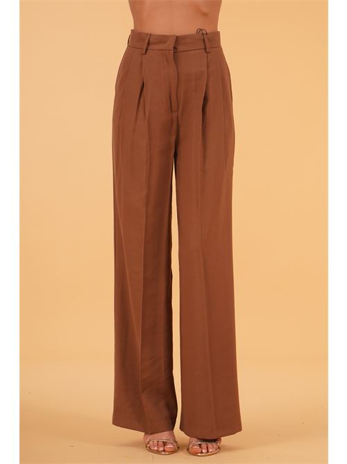 Pantalone palazzo in viscosa elmas phil | 011229TABACCO