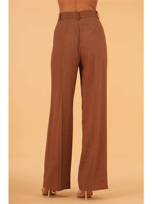 Pantalone palazzo in viscosa elmas phil | 011229TABACCO