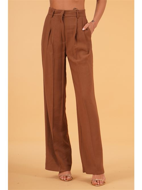 Pantalone palazzo in viscosa elmas phil | 011229TABACCO