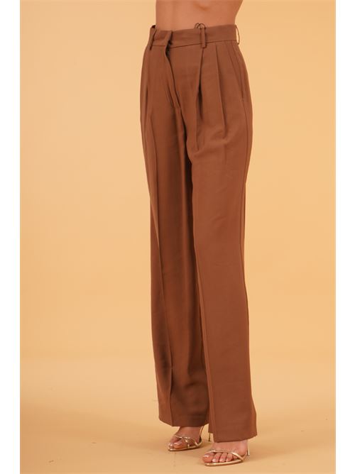 Pantalone palazzo in viscosa elmas phil | 011229TABACCO