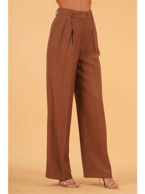 Pantalone palazzo in viscosa elmas phil | 011229TABACCO