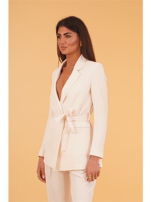 Giacca in cady leggero elmas phil | 040596PANNA