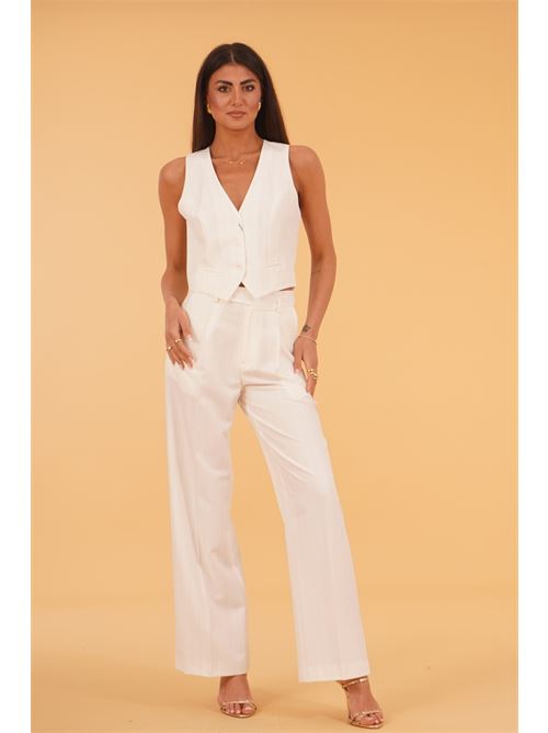 Gilet gessato elmas phil | 070320BIANCO