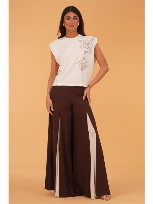 Maglia in viscosa GM by Gai Mattiolo | GM3676PANNA