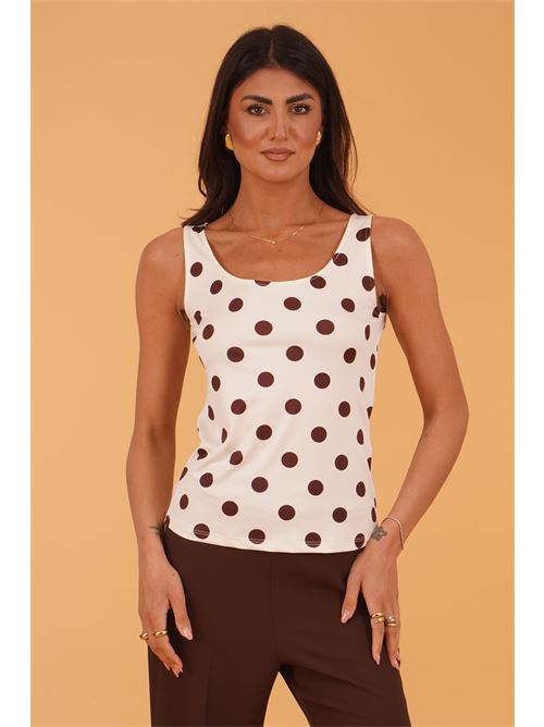 Canotta pois in viscosa elastica