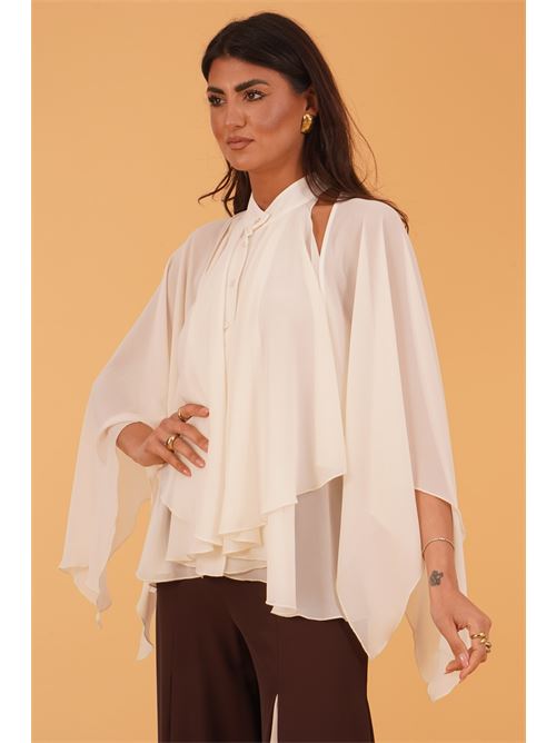 Canotta foulard in georgette