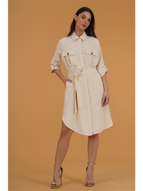 Abito chemisier GM by Gai Mattiolo | GM3781BURRO