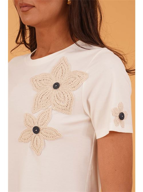 Maglia in viscosa elastica GM by Gai Mattiolo | GM3918PANNA