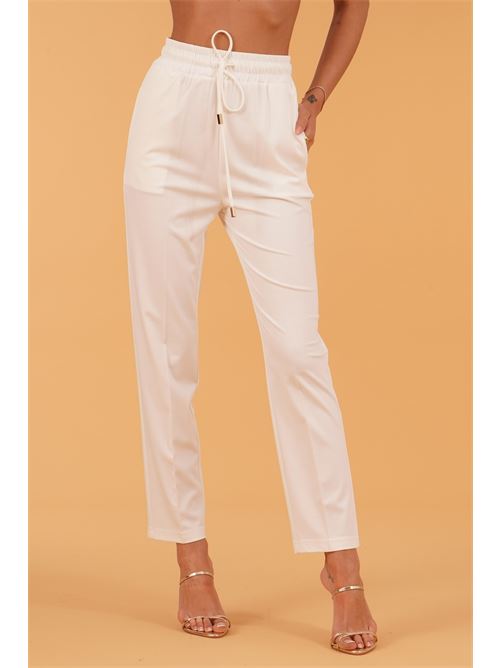 Pantalacci in viscosa elastica GM by Gai Mattiolo | GM3973PANNA