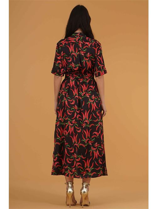 Abito chemisier in raso Il The' Delle 5 | RIRI 56STFANTASIA