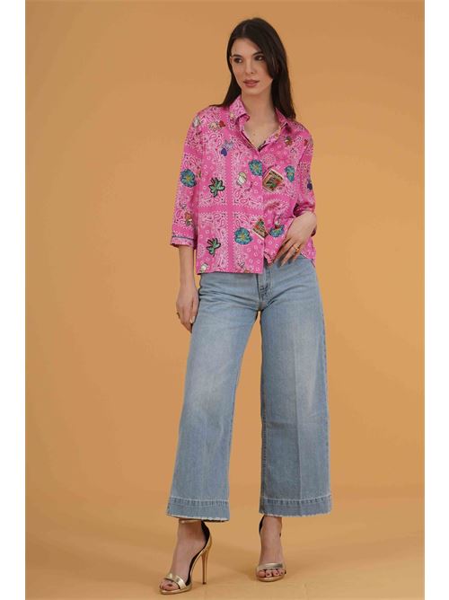 Camicia in raso Il The' Delle 5 | SPOON 56STBANDANA ROSA