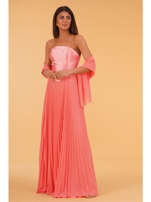 Abito lungo plissettato Kuea | KS2408PESCO