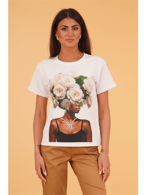 Maglia con stampa LAFTY.LIE | 18Q710BIANCO