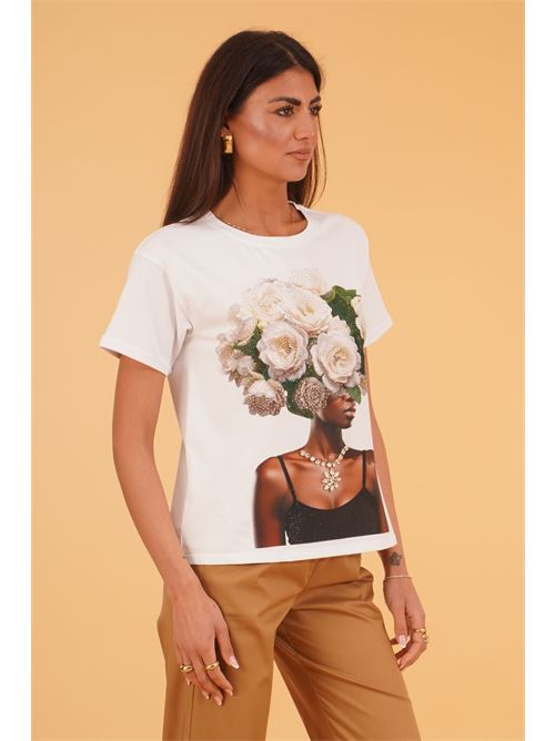 Maglia con stampa LAFTY.LIE | 18Q710BIANCO