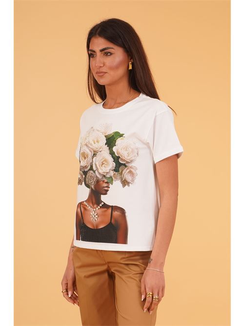 Maglia con stampa LAFTY.LIE | 18Q710BIANCO