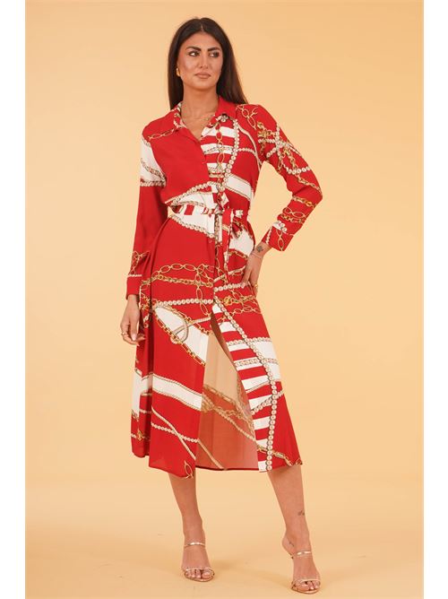 Abito chemisier fantasia LAFTY.LIE | 41R614ROSSO