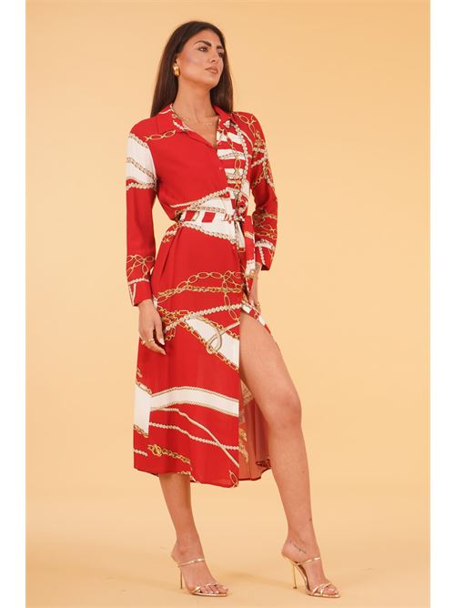 Abito chemisier fantasia LAFTY.LIE | 41R614ROSSO