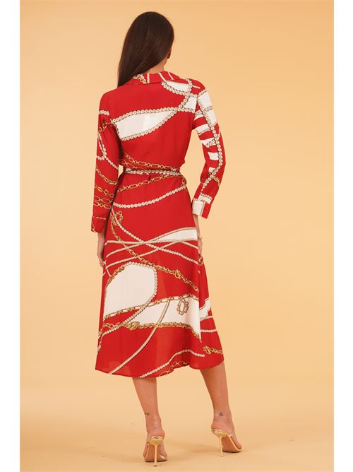 Abito chemisier fantasia LAFTY.LIE | 41R614ROSSO