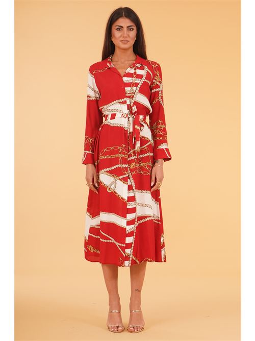 Abito chemisier fantasia LAFTY.LIE | 41R614ROSSO