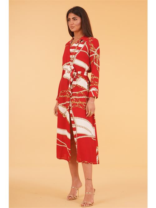 Abito chemisier fantasia LAFTY.LIE | 41R614ROSSO