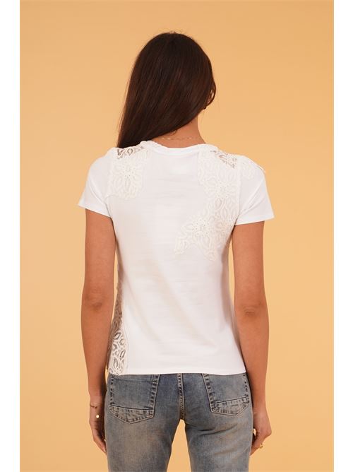 Maglia con pizzo LAFTY.LIE | 62K702BIANCO