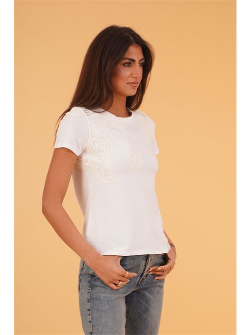Maglia con pizzo LAFTY.LIE | 62K702BIANCO