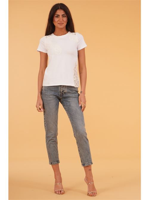 Maglia con pizzo LAFTY.LIE | 62K702BIANCO