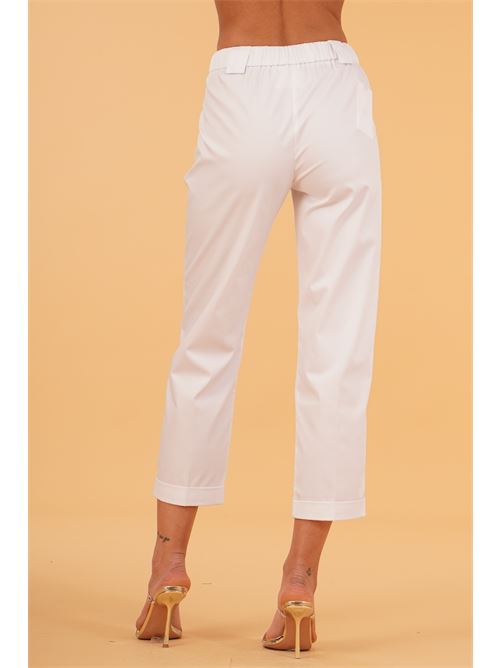 Pantalone in cotone elastico LAFTY.LIE | 63G317BIANCO