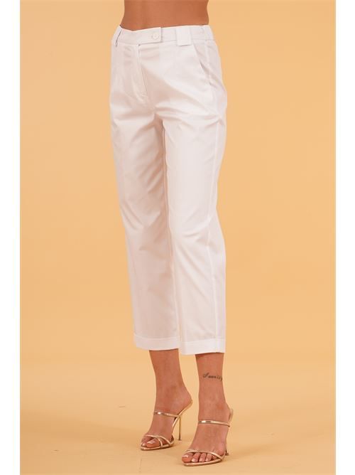 Pantalone in cotone elastico LAFTY.LIE | 63G317BIANCO