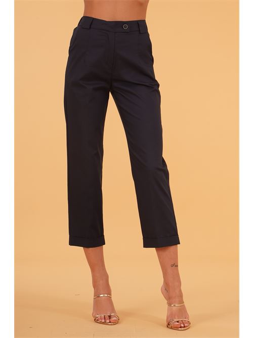 Pantalone in cotone elastico LAFTY.LIE | 63G317BLU