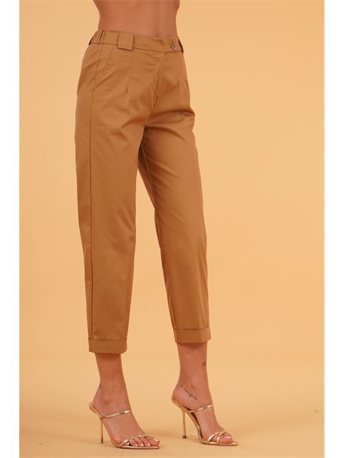 Pantalone in cotone elastico LAFTY.LIE | 63G317CAMMELLO