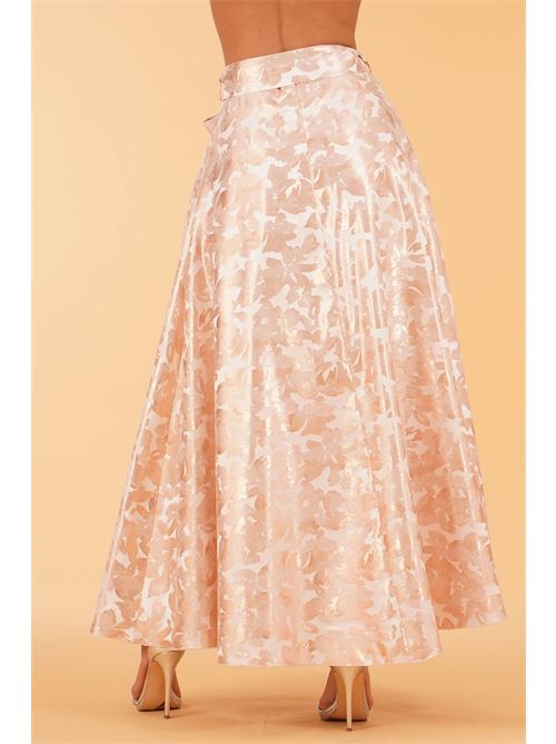 Gonna jacquard LANACAPRINA | LC5332ALBICOCCA