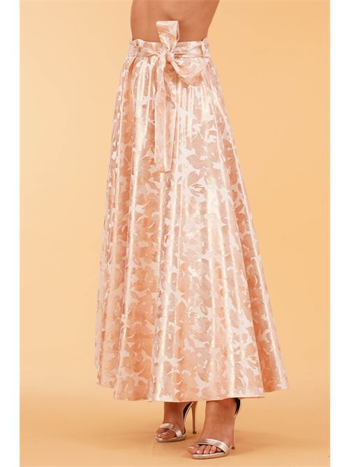 Gonna jacquard LANACAPRINA | LC5332ALBICOCCA