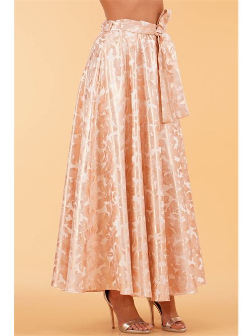 Gonna jacquard LANACAPRINA | LC5332ALBICOCCA