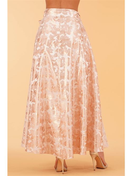 Gonna jacquard LANACAPRINA | LC5332ALBICOCCA