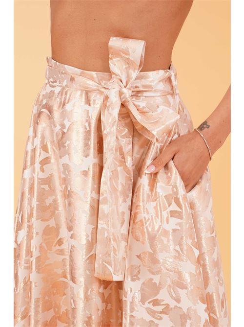 Gonna jacquard LANACAPRINA | LC5332ALBICOCCA