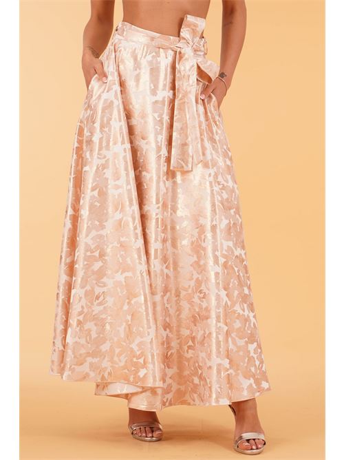 Gonna jacquard LANACAPRINA | LC5332ALBICOCCA