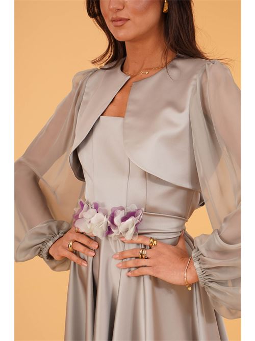 Bolerino in georgette e raso Le Rjtange | HE51TIMO