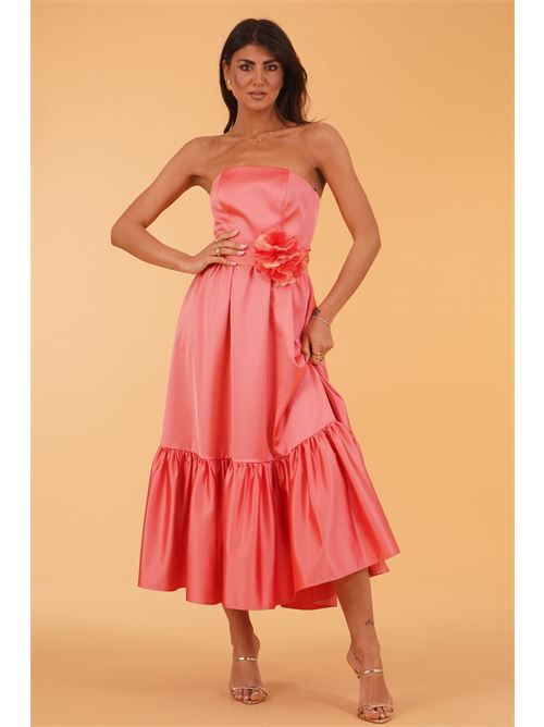 Abito in raso Le Rjtange | HE78CORALLO