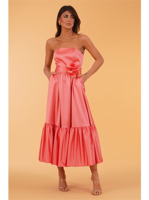 Abito in raso Le Rjtange | HE78CORALLO