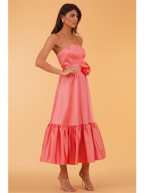 Abito in raso Le Rjtange | HE78CORALLO