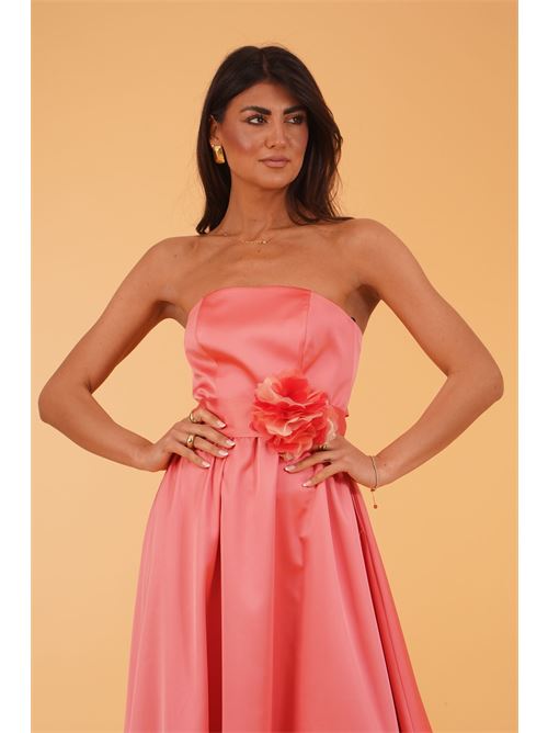 Abito in raso Le Rjtange | HE78CORALLO