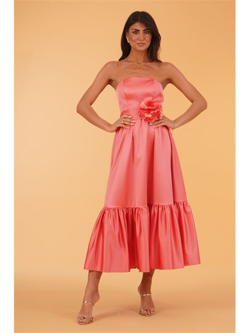 Abito in raso Le Rjtange | HE78CORALLO