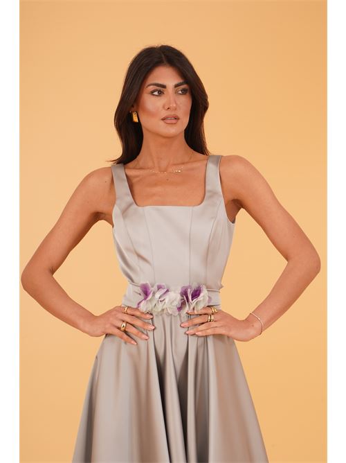 Abito in raso Le Rjtange | HE84TIMO