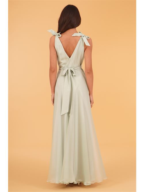 Abito lungo in organza Le Rjtange | IR92VERDE