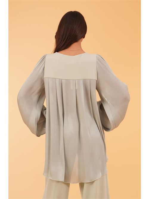 Casacca in raso laminato Le Rjtange | PC54SALVIA