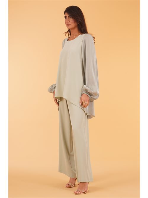 Casacca in raso laminato Le Rjtange | PC54SALVIA