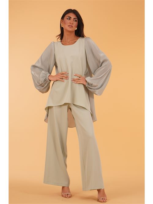 Casacca in raso laminato Le Rjtange | PC54SALVIA