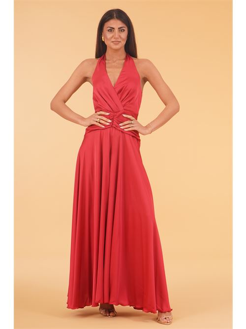 Tuta palazzo in raso Le Rjtange | SK83ROSSO