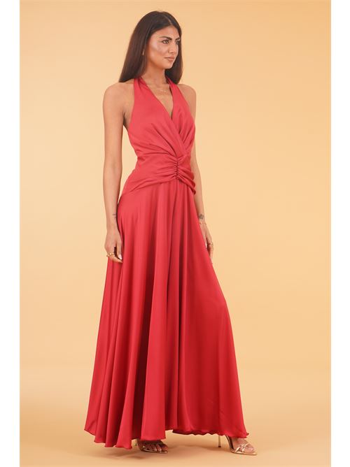 Tuta palazzo in raso Le Rjtange | SK83ROSSO